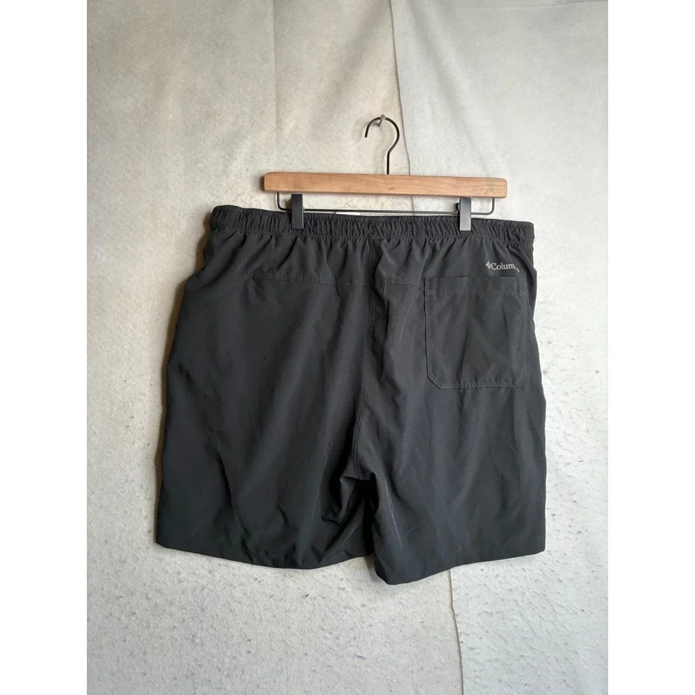 Columbia Mens Black Performance Active Shorts XL AO3935 Elastic Waist Hiking